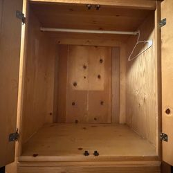 Wooden closet dresser ￼