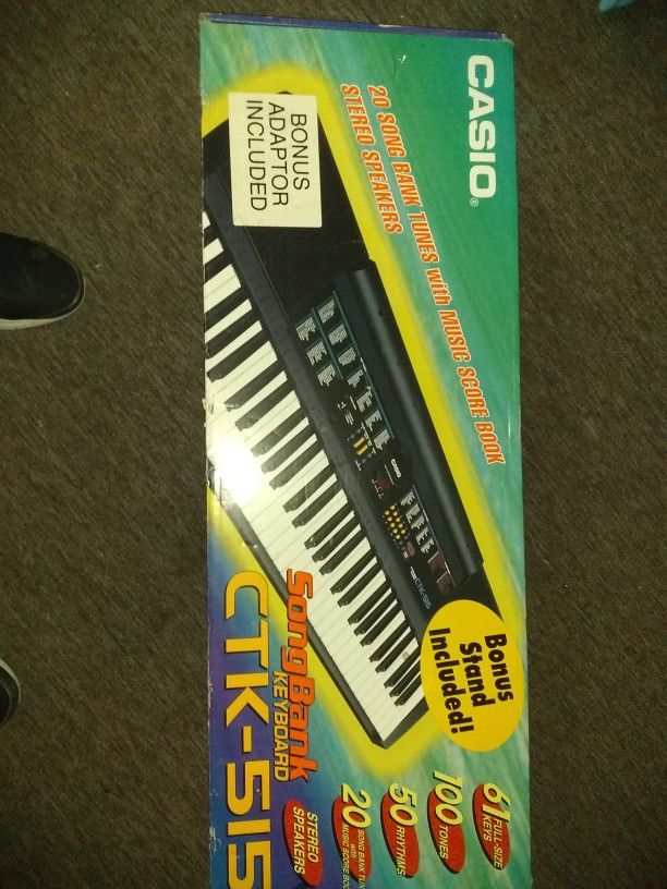 Casio Songbank Keyboard With Stand. Ctk-515. Brand New.!!!