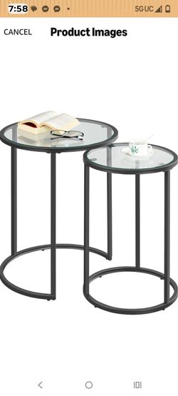 2-Round nesting side tables (new)
