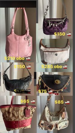 Coach Purses ‘03-‘10 prices in photo
