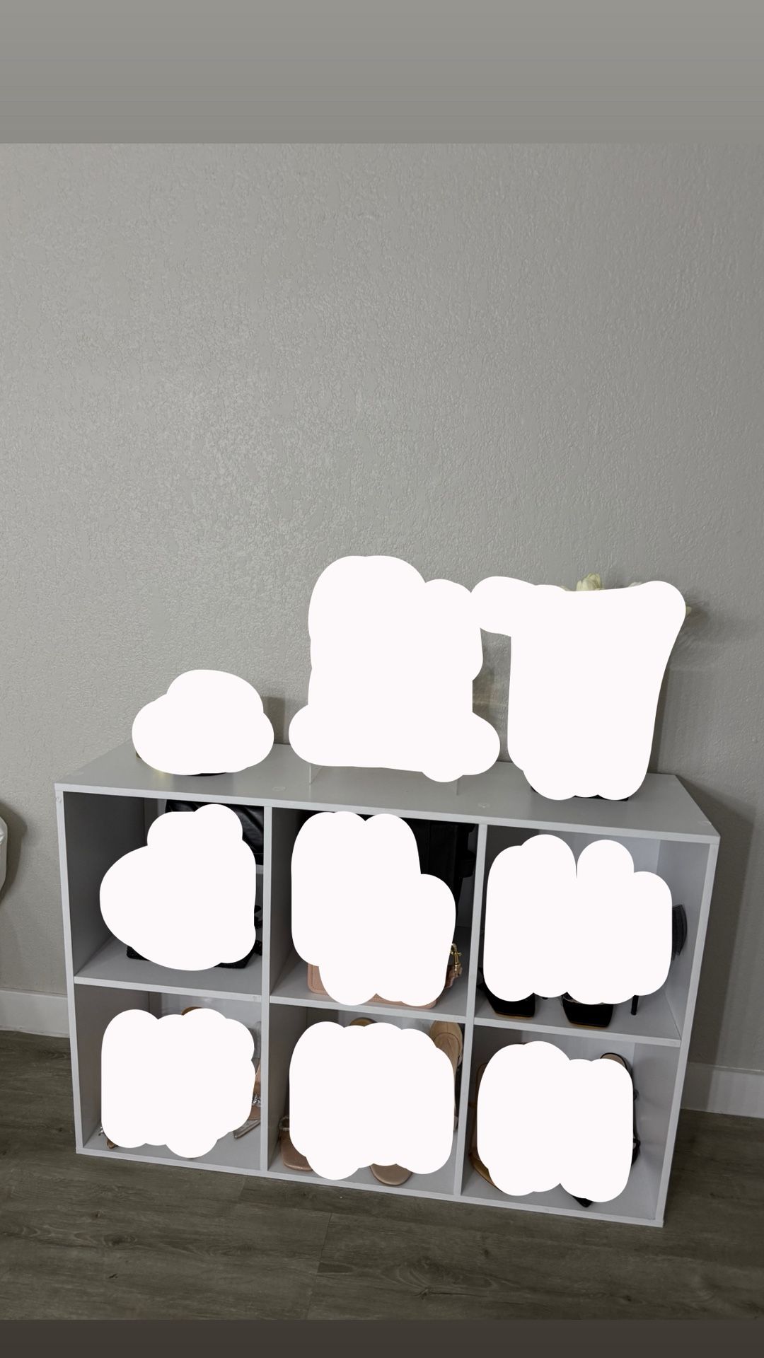 White 6 Cube Bookcase