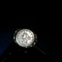 18k Gold Liberty Head Coin Ring