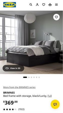 IKEA BRIMNES Full Bedframe with 4 storage drawers