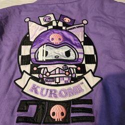 Sanrio Kuromi Purple Checkered Racing Jacket Men XL $100