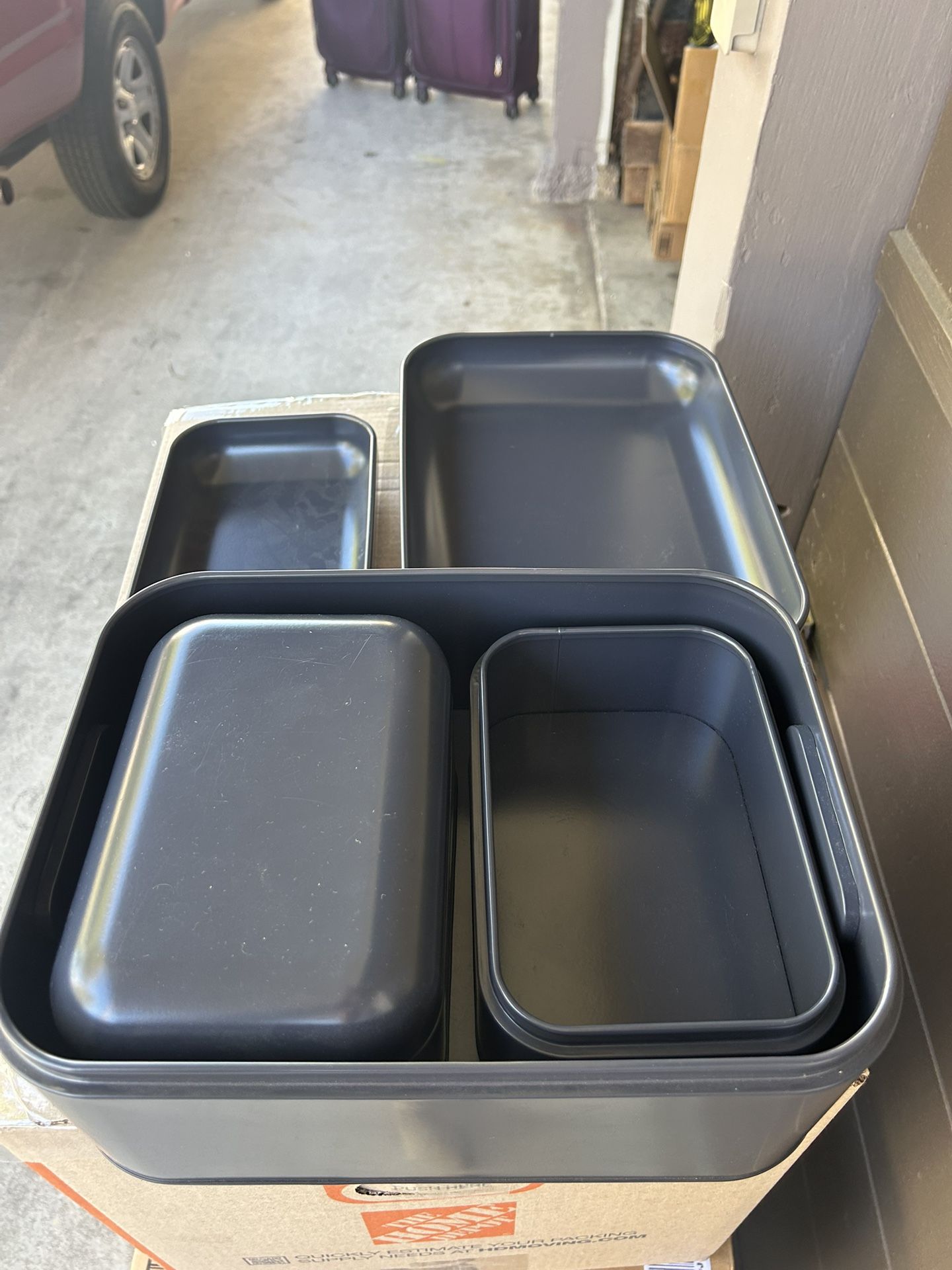 IKEA Metal Storage Containers