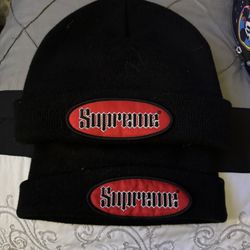 Two Supreme Beanies 