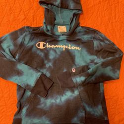 Tie-dye Champion Hoodie Sweatshirt   Size 14-16