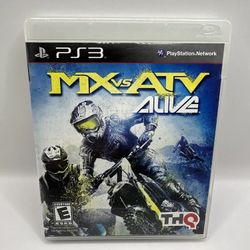 MX vs. ATV Alive (Sony PlayStation 3 PS3, 2011) Complete Cib [Tested]