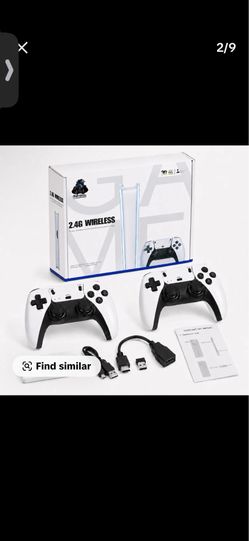 Retro Mass Games Console (No PS2/N64) - Tech Gadgets, 20000+ Built-in Games, 9 Emulators, 2 Wireless Controllers, HD Output, 64GB SD Card, Portable Ga