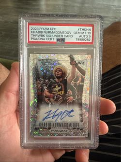 Khabib Nurmagomedov auto ufc PSA 10