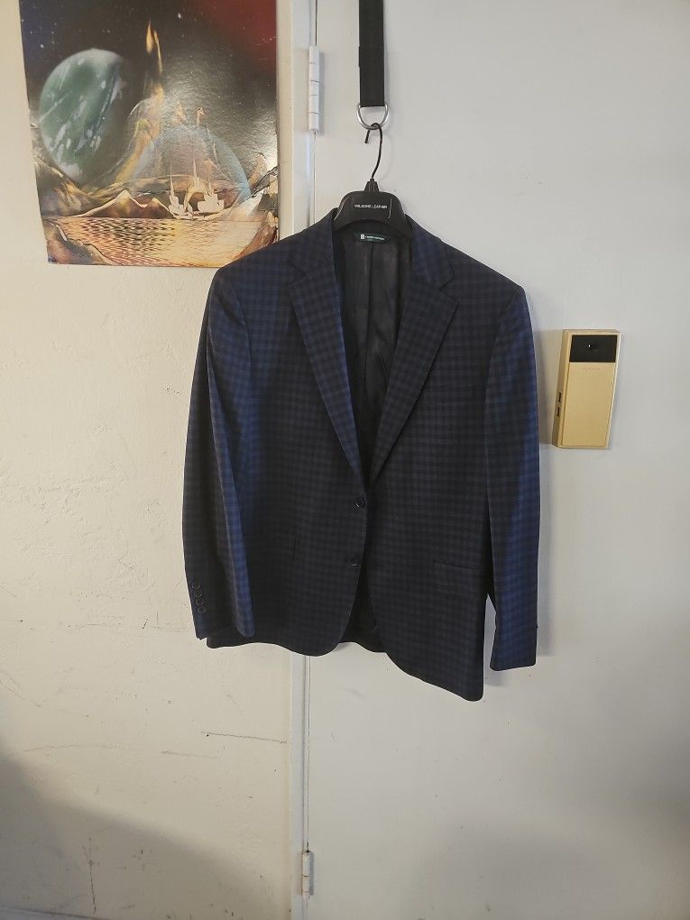 BRAND NEW MEN'S DRESS JACKET BLUE COLOR BY BROOKS BROTHERS SIZE 42R