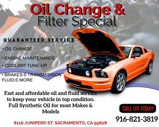 New Engine oil & Filter - Toyota, Nissan, Ford, Honda