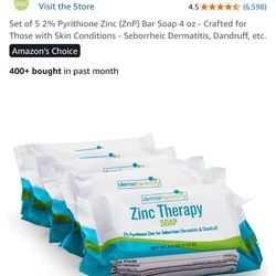 Set Of Five DemaHamony 2% Dandruff 