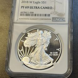 2018W American Silver Eagle Proof 