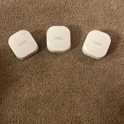 (3) Eero 6+ Wifi Boosters 
