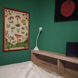 Twin Bed With Bookshelf And 2 Drawers