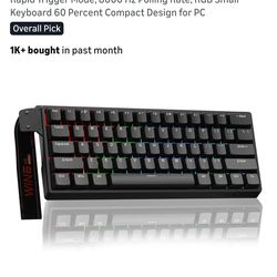 Aula Win60HE 8K polling(+Shinethrough keycaps)