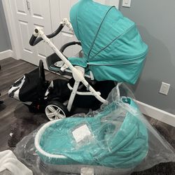 European stroller+ bassinet + carseat 