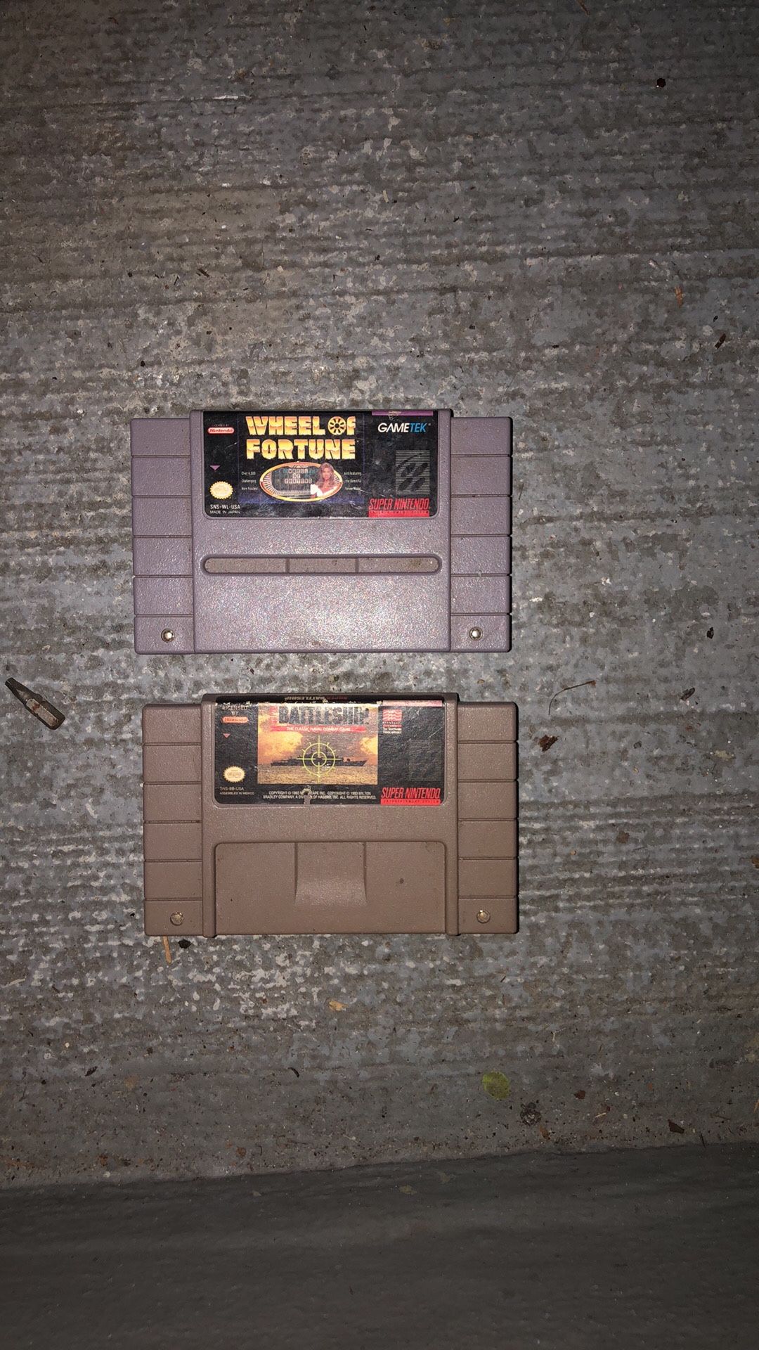 Vintage Super Nintendo Games 