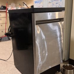 GE Portable Dishwasher Stainless Steel Front