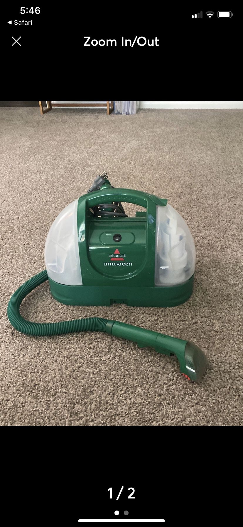 Bissell Little Green handheld Carpet Cleaner