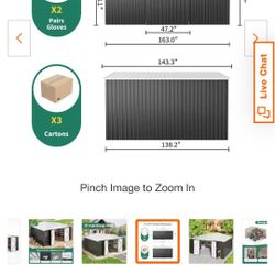 14 ft. W x 12 ft. D Metal Outdoor Storage Garden Tool Steel Shed with Lockable Doors and Vents (168 sq. ft.