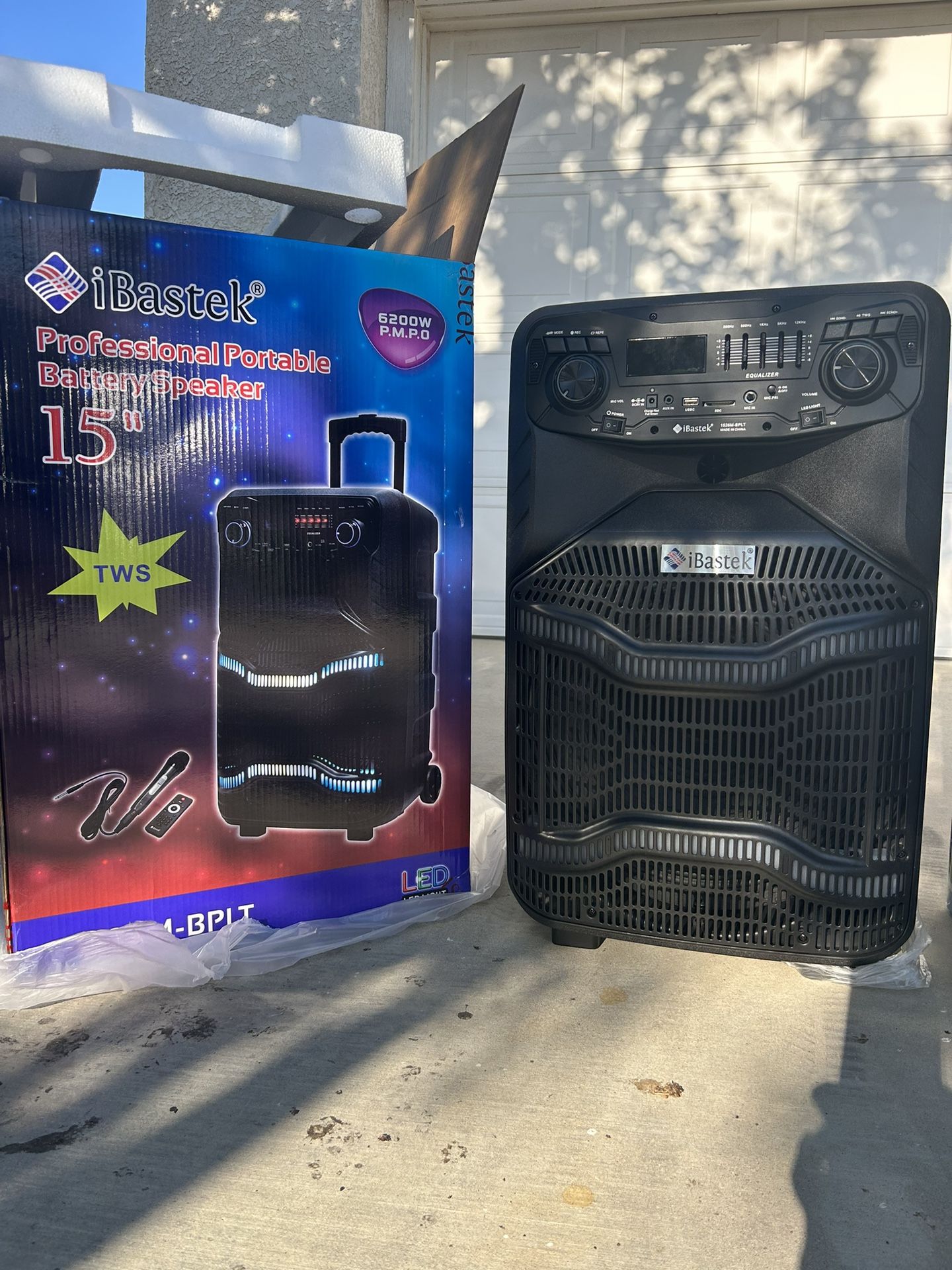 15 Inch Portable Bluetooth Speaker New $175