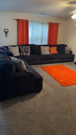 Blue 3-Piece Sectional Sofa – $1,800 OBO