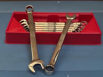 Snap-Tools 7 pc 12-Point SAE Flank DriveR Plus Combination Wrench Set (3/8-3/4") 100th-anniversary collection