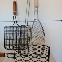 4 BBQ Grilling baskets