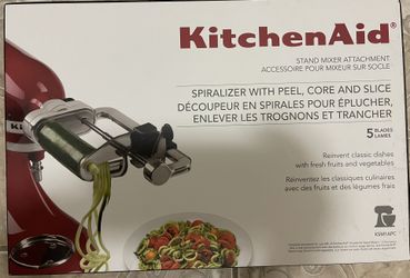 ***NEW*** KITCHENAID SPIRALIZER STTACHMENT WITH PEEL, Core And Slice
