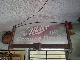 Miller Genuine Draft Beer Sign