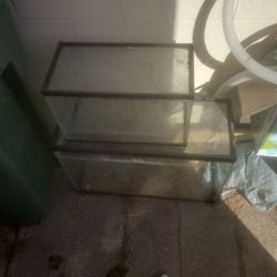 Fish Glass Tank A Big One & Small 