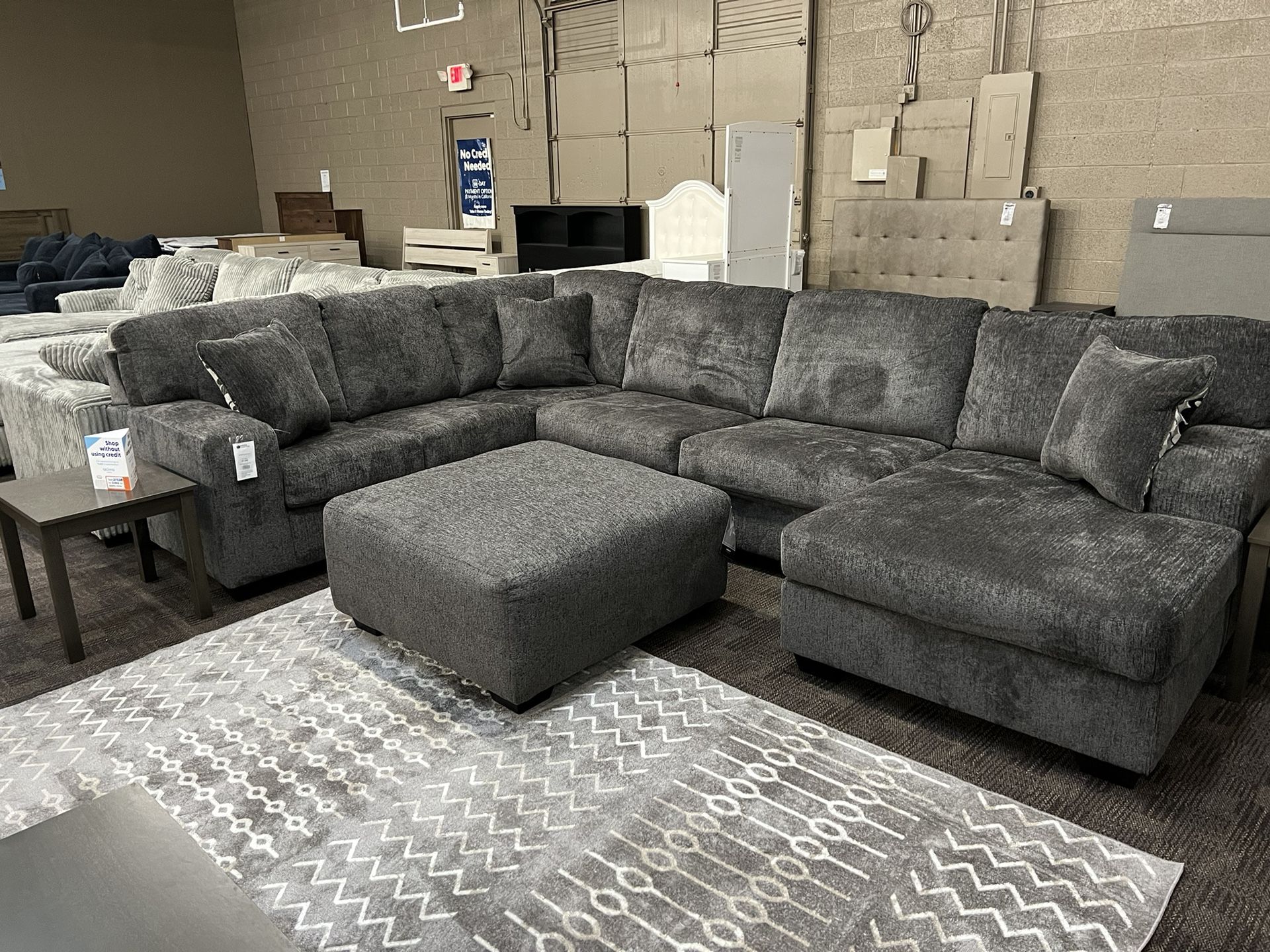 New Grey Sectional Sofa