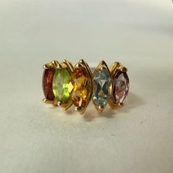 14K Gold & Gemstones Ring