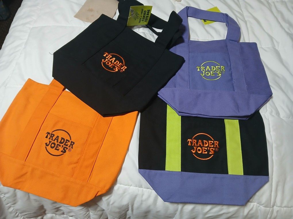 Trader Joes Halloween Bags Set Of 4