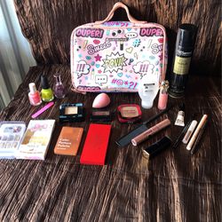 Makeup Bag And Cosmetic Set