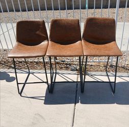 The Threshold Bowden Faux Leather Counter Height Barstool
