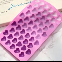 55 Compartment Heart Silicone Candle Mold Valentine's Day Candles Making Kit DIY Love Cake Chocolate Baking Mould Party Gifts