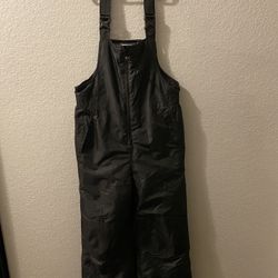 SNOW BIB FOR KIDS SIZE 12/14 BLACK SNOW PANTS SUIT