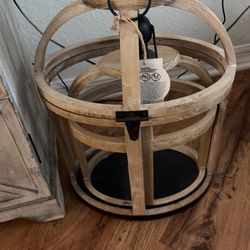 Brand New Pair Of Wood And Metal Lanterns Gorgeous For Led Candles And Artificial Greenery