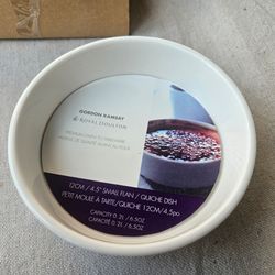 NEW Open Box Gordon Ramsay by Royal Doulton 4.5" Small Flan Quiche Dish 6.5 oz