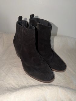 FRYE Black Suede/ Leather lined Boots