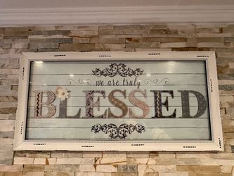 large farmhouse-style shadowbox from Kirkland's