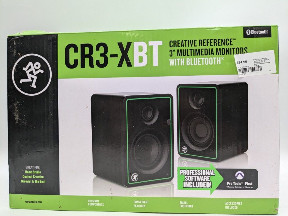 Mackie CR-X Series, 3-Inch Multimedia Monitors with Professional Studio-Quality Sound - Pair (M π)