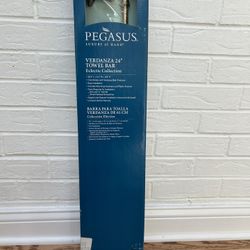 Pegasus Brushed Brass 24” Towel Bar NWT