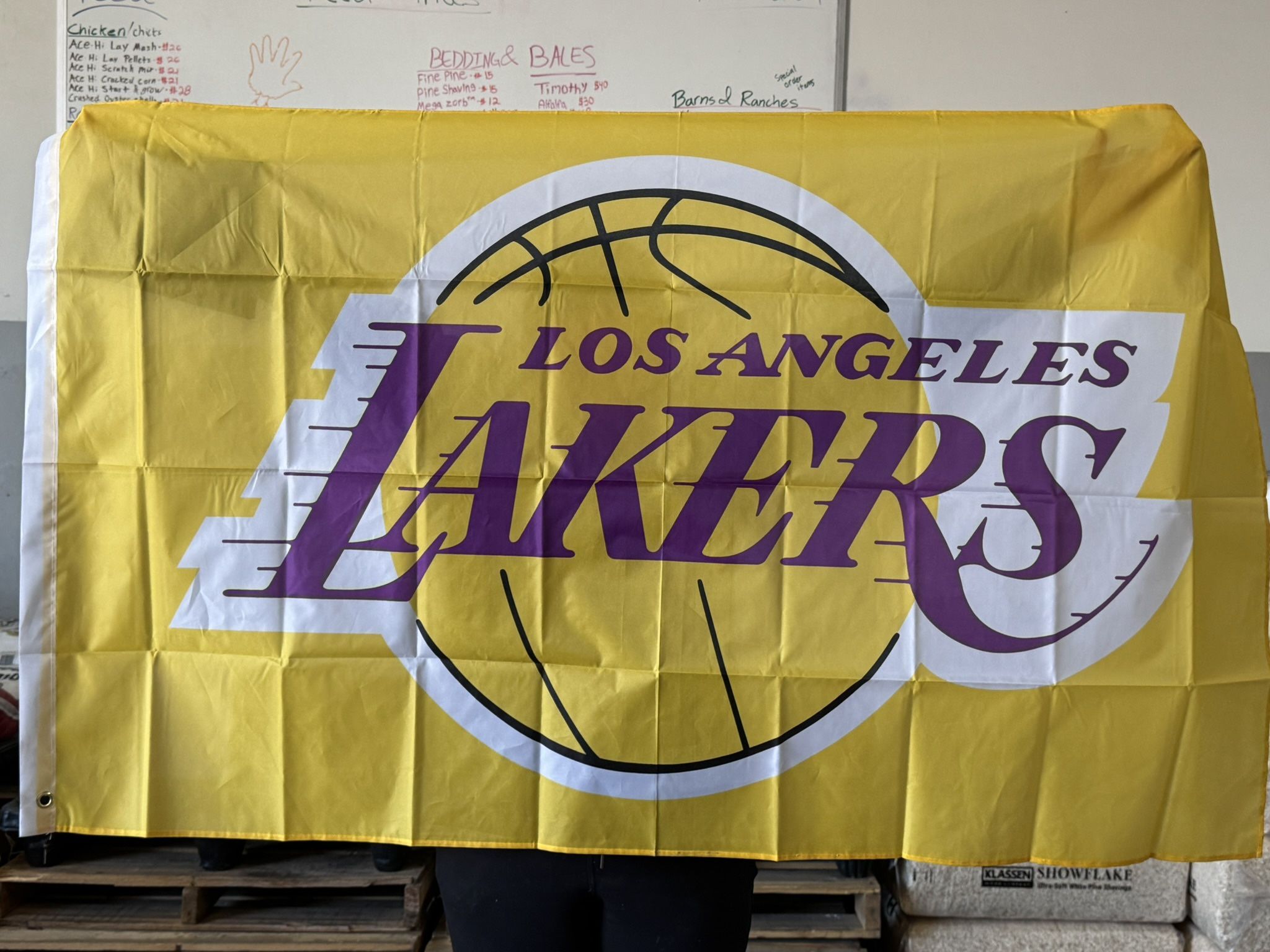 Los Angels Lakers Team Flag 3x5 Feet