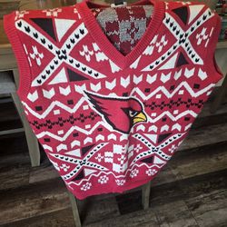 Arizona Cardinals Muscle Sweater Large Size 