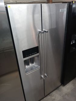 KitchenAid stainless steel side by side refrigerator - Free delivery