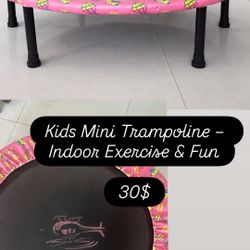 Kids Mini Trampoline – Indoor Exercise & Fun